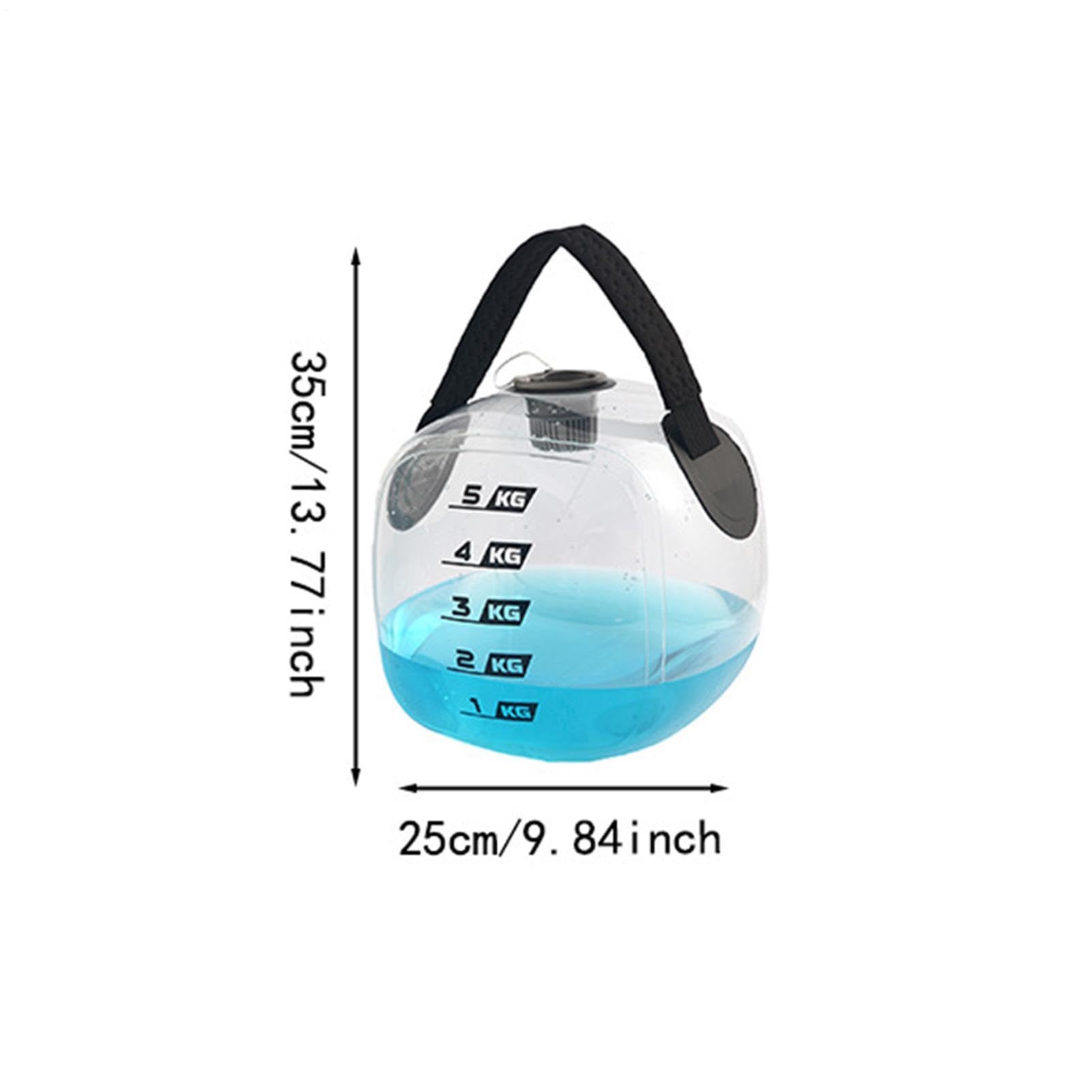 Regulowany Kettlebell z Wodą Regulowane Obciążenie Sprzęt Do Ćwiczeń | Core Fitness Sprzęt Dla Kobiet Sportowców Początkujących Profesjonalistów Siłownia Biuro Salon Studio