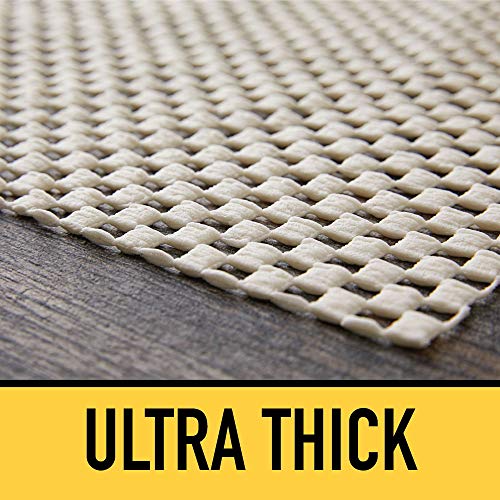 GRIP MASTER 2X Extra Thick Area Rug Cushioned Gripper Pad, 2.5 Feet x 9 Feet, for Hard Surface Floors, Maximum Gripper and Cushion for Under Rugs, Premium Protection Pads, Many Sizes, Rectangular