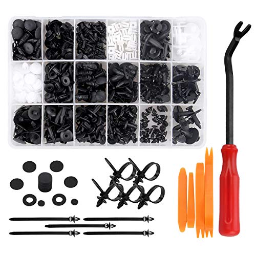 Remaches Plastico, Preciva Clips Coche para Guardabarros Coche, Plastico Panel, etc ( 415 Pcs ) Cover