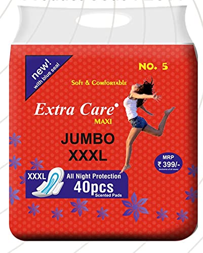 Extra Care Sanitary Pads Red Maxi for Women | Dry-net Soft & Comfortable Sanitary Napkins for Day & Night Protection 40 Sanitary Pad-image-35