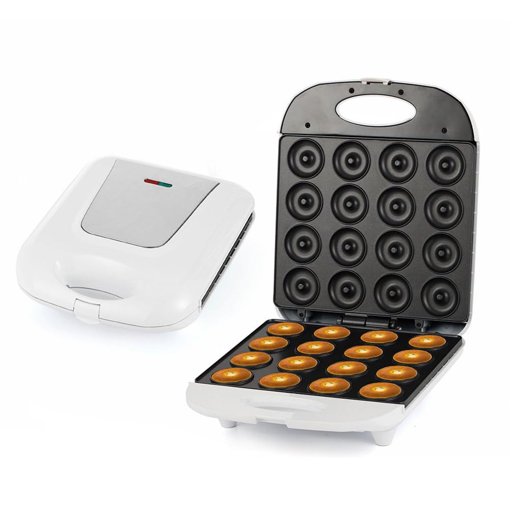 TsoLay Compact Pancakes Maker Machine, 1400W Breakfast Round Cake Maker, Double Side Heating Baking Equipment, Electric Non-Stick Surface 16 Hole, for Restaurant, Fun Baking, Breakfast, Kitchen