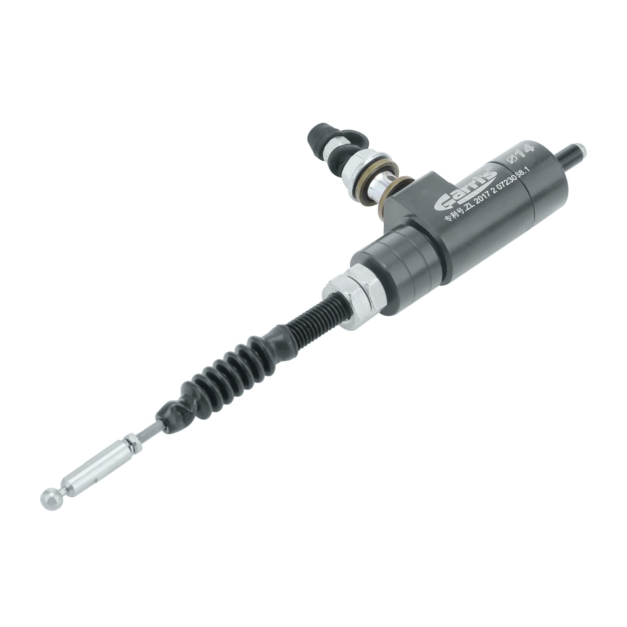 GOOFIT Pompa Frizione Idraulica Moto M8 x 1.25mm Sinistro Cilindro Alluminio CNC Universale sostituzione per YZ125 YZ250 YZ250F YZ450F WR250F WR450F Pit Bike Scooter e Ciclomotore Grigio
