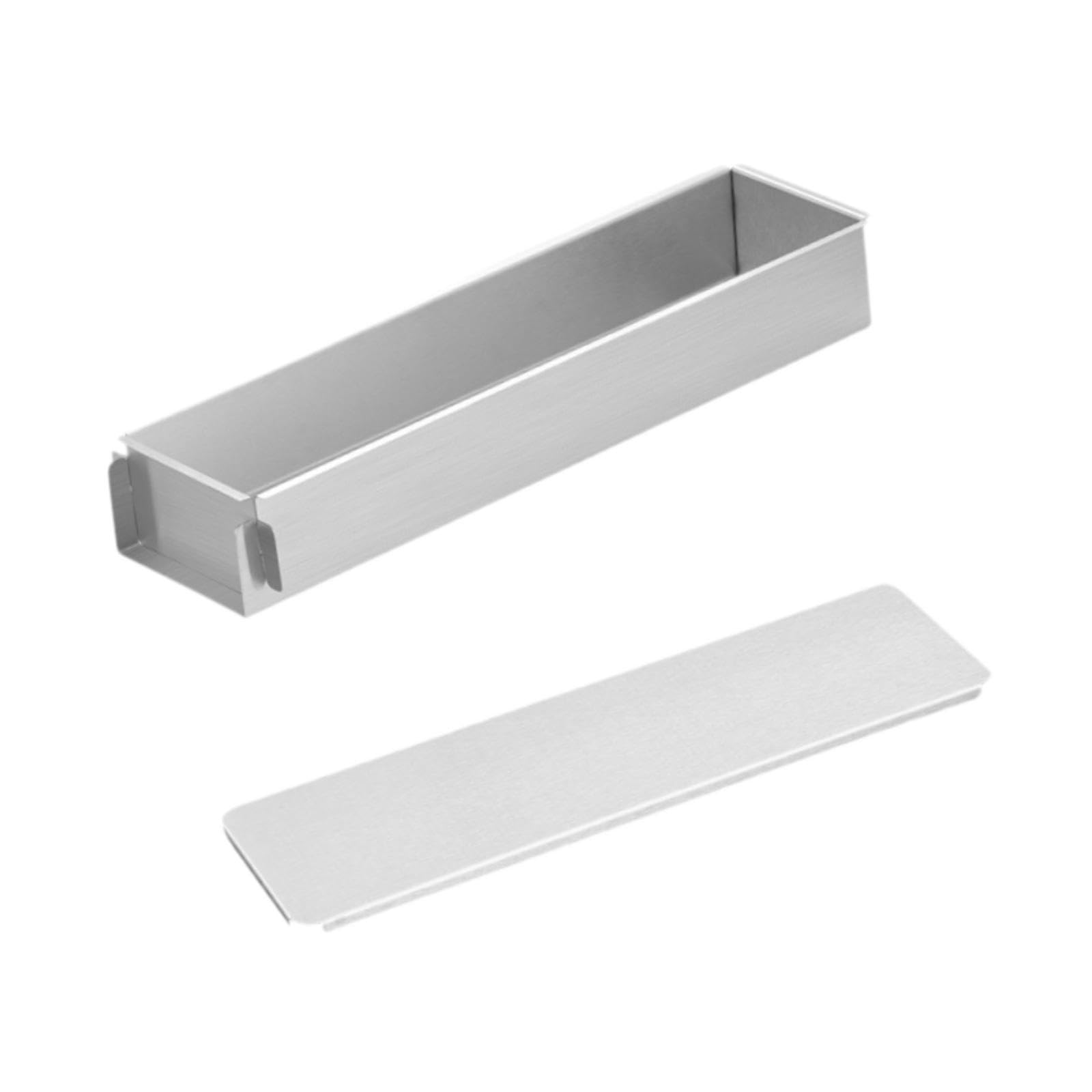 Molde para Tiramisú, Mousse, Pastel, Bandeja para Hornear, Acero Inoxidable, Laterales Desmontables, Fácil de Limpiar, Multiusos, Apto para La Cocina, 30cm con Tapa, Individual