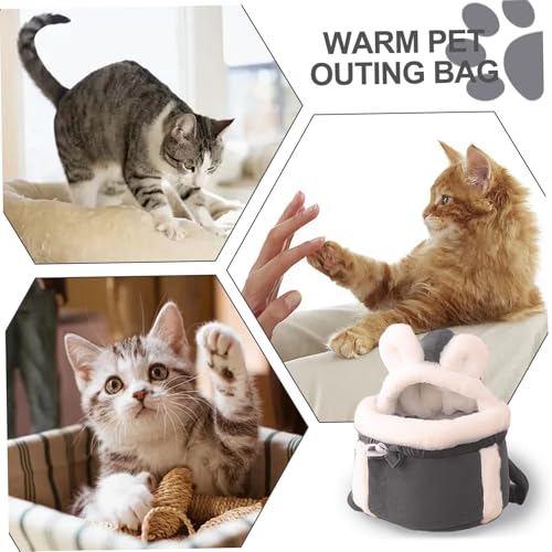 Bolso para gato suave y térmico para abrazos cálidos de invierno 7