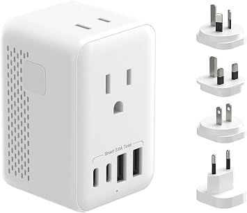 International Travel Transformer, 220V to 100V, Conversion Plug