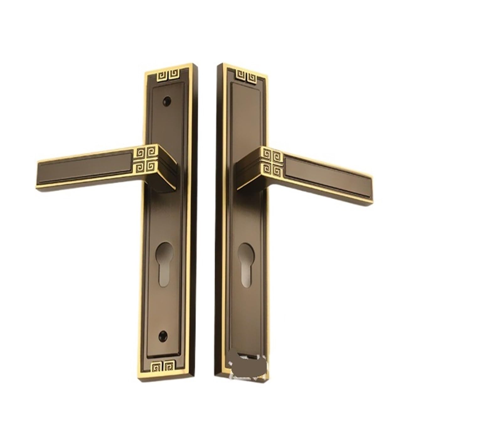 Aepqbgqj One Color Pure Copper Door Lock European Silent Indoor Bedroom Handle Lever