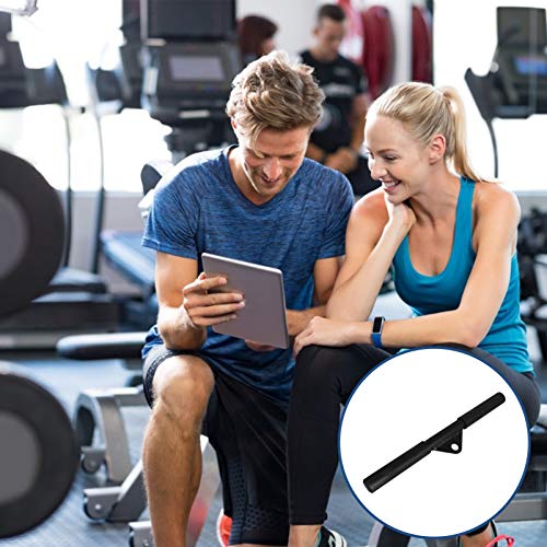 Garneck Acessórios de máquina de puxar cabo para barra de levantamento de peso, barra reta, apertos