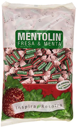 Mentolín - Fresa & Menta - Caramelo duro sin azúcares con edulcorantes - 1 kg Cover
