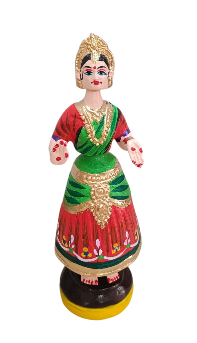 Sri Durga Creations Tanjore Dancing Doll (Size 14 inch) Red (B091YXK63F) Amazon Price History, Amazon Price Tracker