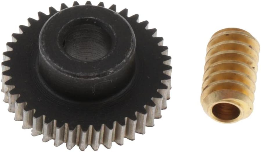 CALANDIS™ 0.5 Modulus Steel Worm Gear Wheel 40 Tooth + Brass Gear Shaft Set | Automation, Motors & Drives | Electric Motors | General Purpose Motors