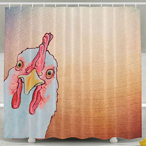 GOOESING Rideau de Douche en Polyester imperméable et résistant aux moisissures avec Crochets 72 x 72 in 6 Cover