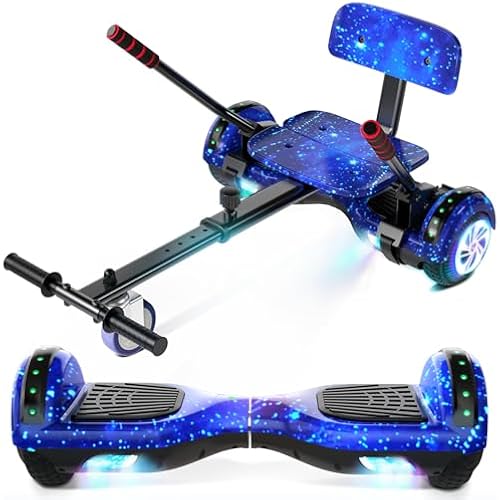 CBD Hoverboard, with Seat Attachment 6.5" All Terrain for Kids Adults