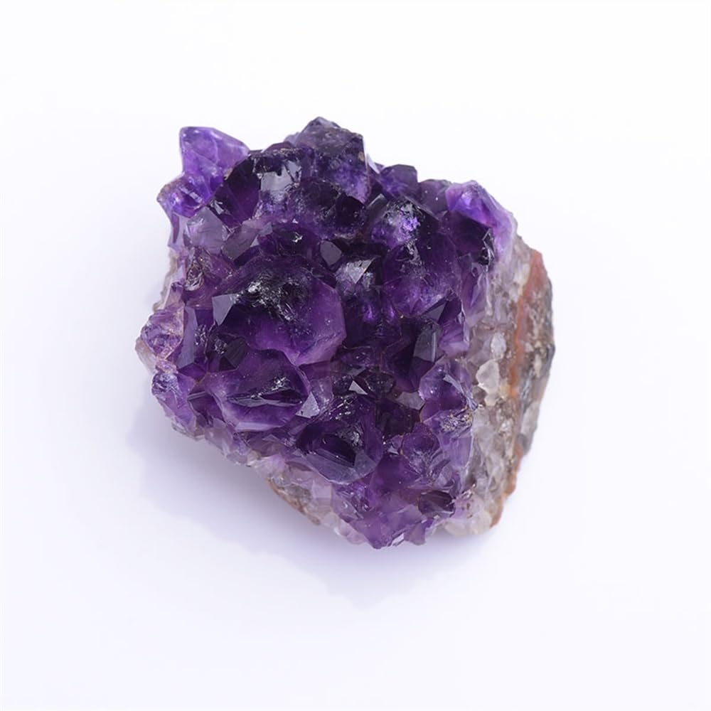 Ylquxeuv One Color Amethyst Crystal Cluster Quartz Raw Crystals Stone Purple Ore Home Decoration 1Pcs (Size : 230-300G)