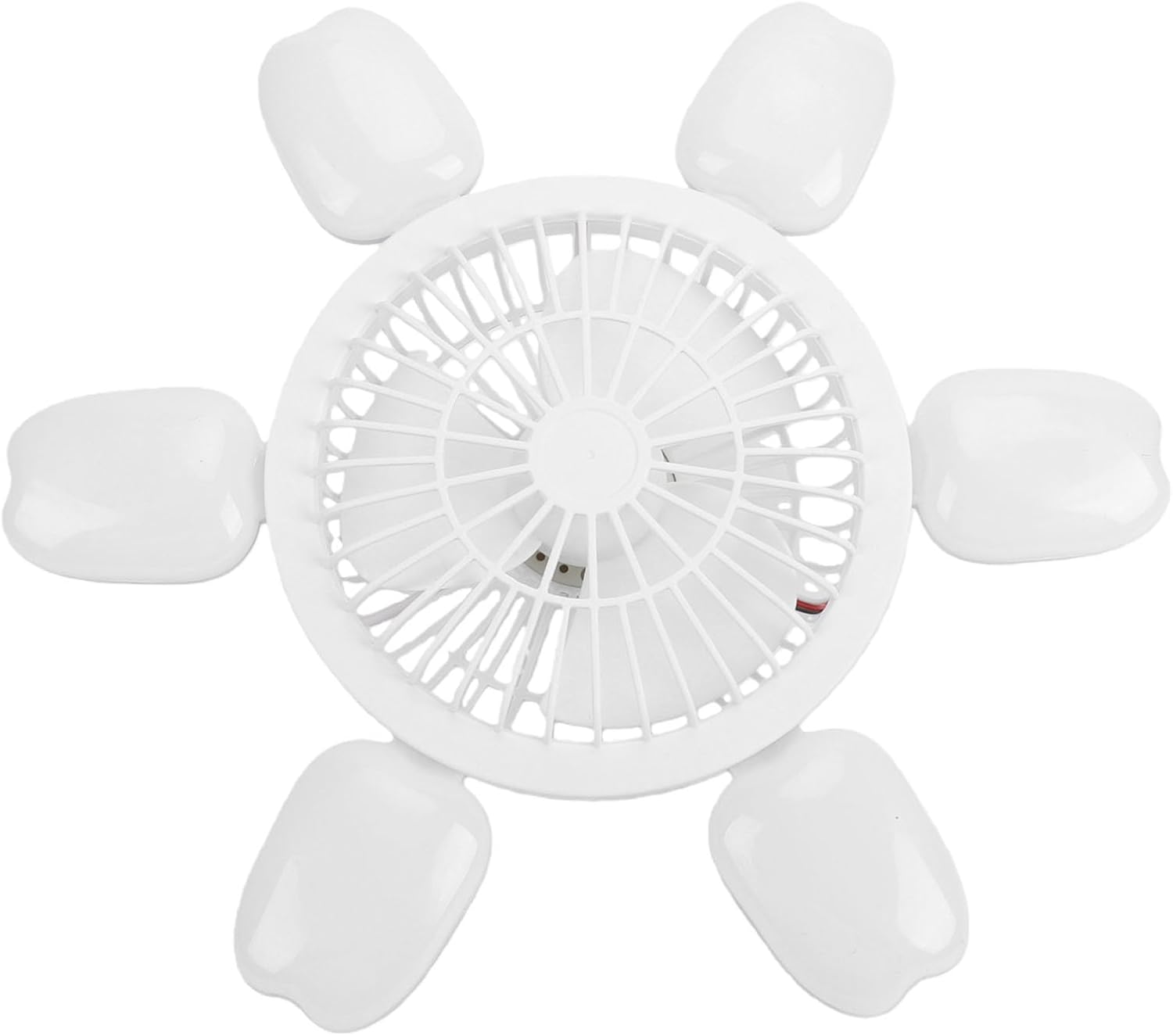 Hilitand Screw in Ceiling Fan Light Folding Ceiling Fan with Remote Modern Foldable Design Adjustable Speed Silent Motor for Bedroom Bathroom Kitchen
