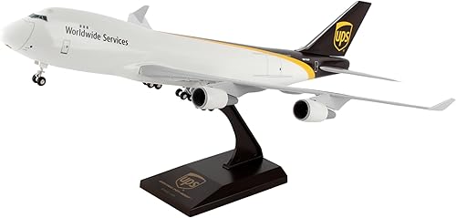 Miniatura 4 de Daron Skymarks Ups 747-400F Kit de construcción de modelo de avión con engranaje escala 1/200, blanco, negro
