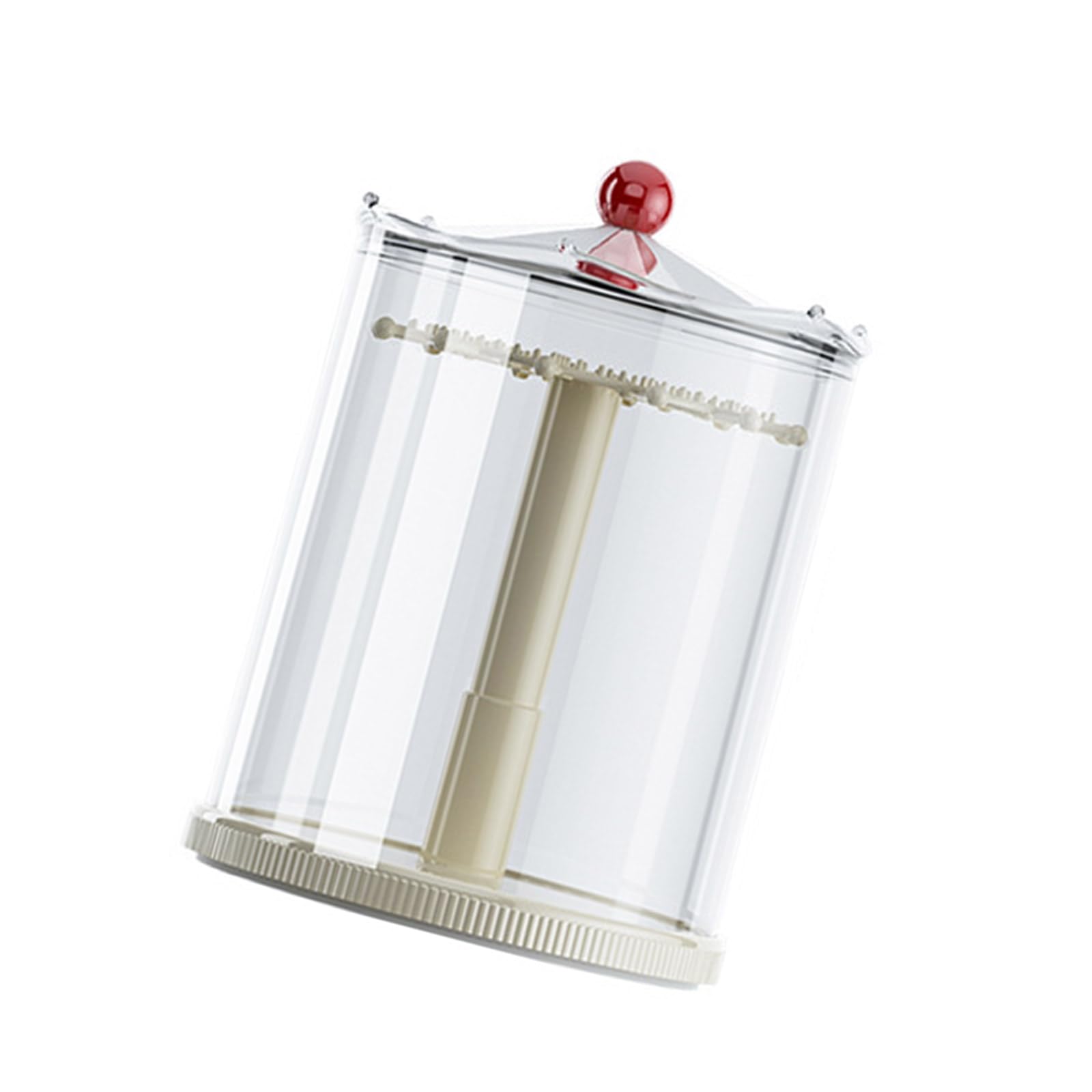 Soporte giratorio para llaveros coleccionables y figuras en miniatura con almacenamiento multicapa, cubierta transparente a prueba de polvo, soporte giratorio para llavero