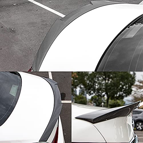 AeroBon Real Carbon Fiber Trunk Spoiler Compatible with 2017-21 BMW G30 Sedan and F90 M5 (MV Style) - Thumbnail 6
