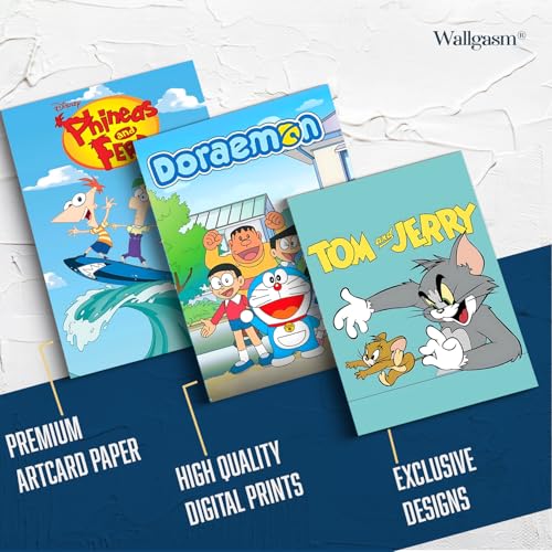 Image of Wallgasm Pack of 30 10cm x 15 cm 300GSM Posters For Kids | Posters For Kids Room - Kids Study Room Decor - Kids Room Decoration