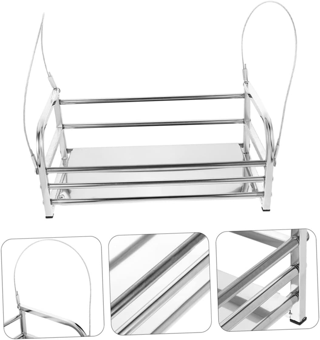 YARNOW Adjustable Flower Stand for Balcony Hanging Railing Planter Rack Outdoor Plant Stands for Patio