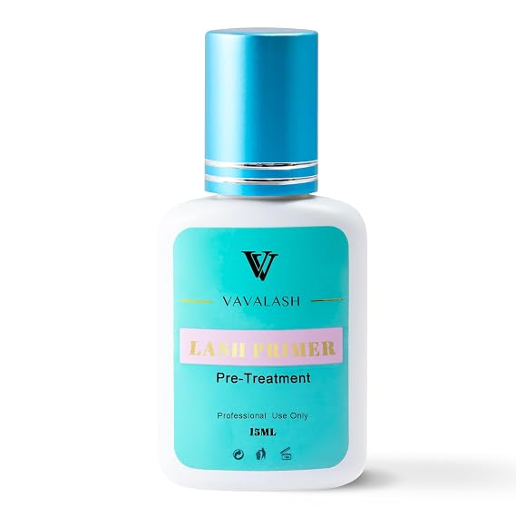 VAVALASH Lash Primer for Eyelash Extensions, Lash Extension Primer, Increase Adhesive Bonding Power, Easily Removes Proteins and Oils Clean Natural Lashes Professional Use Only(15ML)