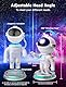 Astronaut Projektion Lampe Led Weltraum Nachthimmel Lichtprojektor Lampe Mit Timer & Fernbedienung Sternenhimmel Projektor Einstellbare Helligkeit & Geschwindigkeit 360°Rotation für Kinder &Erwachsene