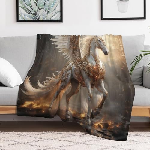 Manta cálida de franela Pegasus para sofá 130x150 cm 3