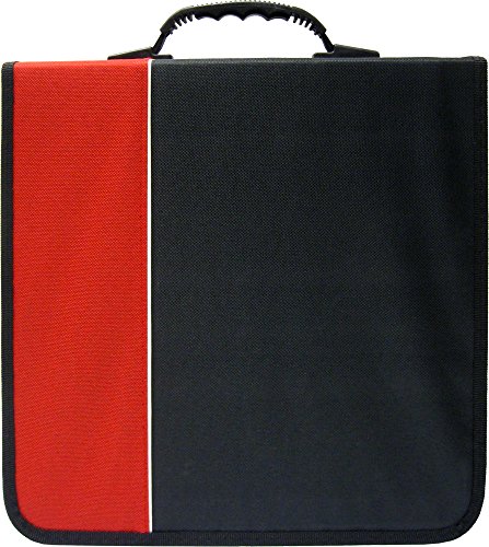 (1) CD / DVD Binder - 360 Capacity - Black & Red- #2-CRY-E360RD