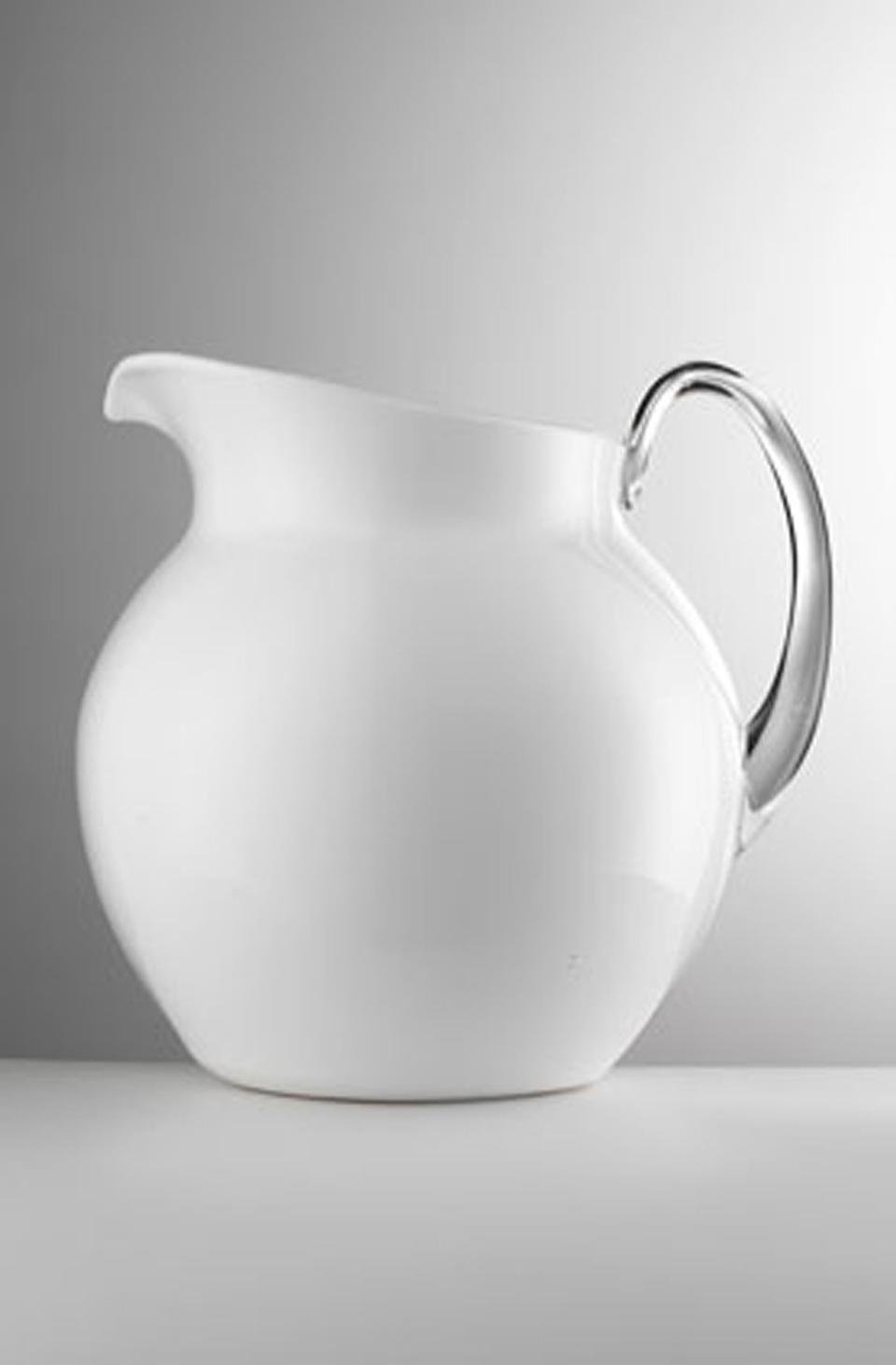 Mario Luca Giusti Palla Glazed Pitcher White