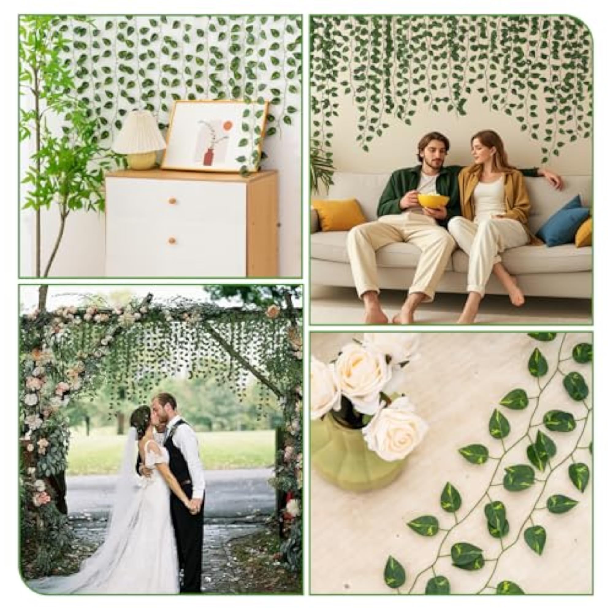 Artificial Ivy Garland for Home Decor, Aesthetic Wall Decor