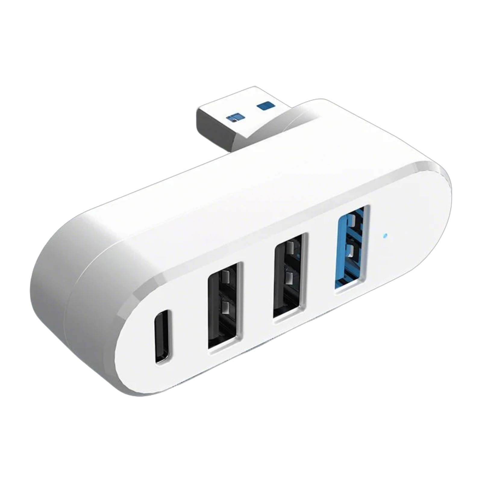 180 Rotatable 4 Port USB3 0 2 0 Hubs USB C High Speed Data Transfer Hard Disk Splitter