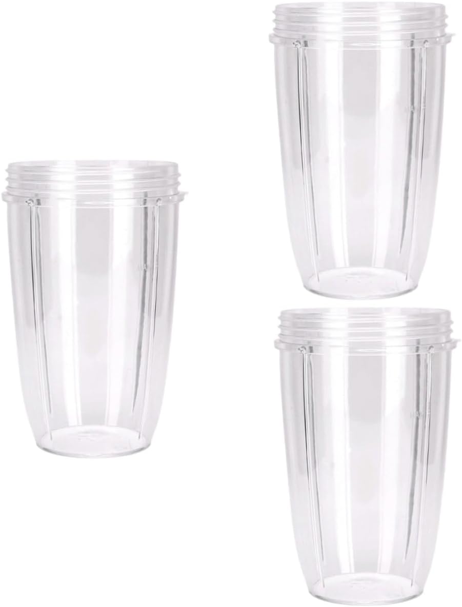 3pcs Blender Accessories Tall Pitcher Cup Replacement Container for Shaker Cup Mixer Bpa Plastic Dishwasher Safe