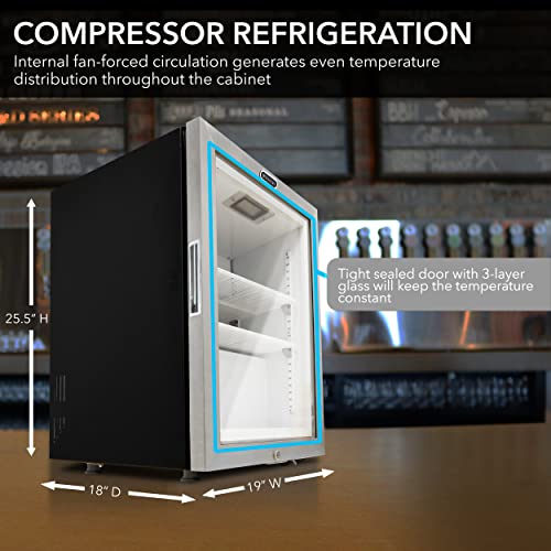 Whynter Countertop Display Freezer, 1.8 Cu Ft, Glass Door, CDF-177SB - image 6
