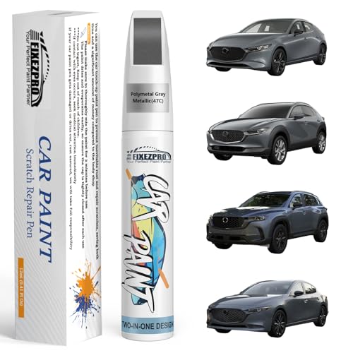 Image of 47C Polymetal Gray Metallic Touch Up Paint for Mazda Color Exact Match