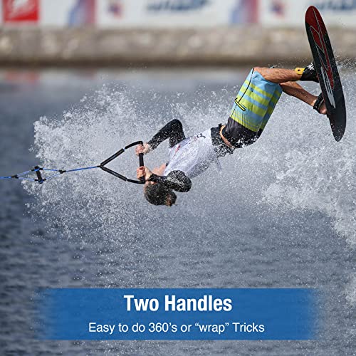 Image of Affordura Wakeboard Rope with Dual Handles, 75 FT 4-Section