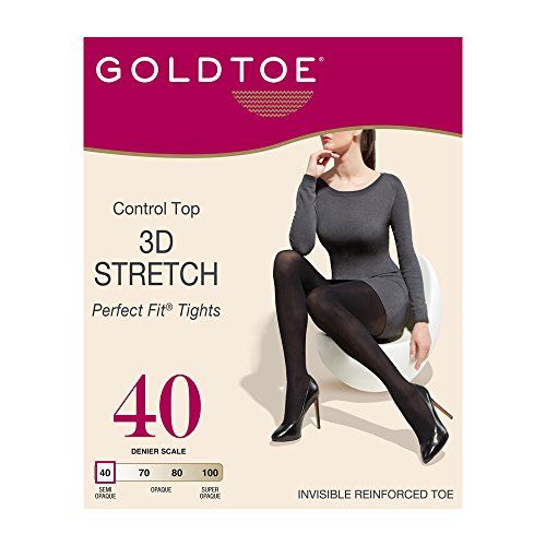 Image of GOLDTOE Women's Control Top Semi Opaque Perfect Fit Tights, 1 Pair