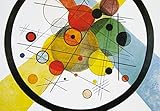 1art1 Wassily Kandinsky Cerchi nel Cerchio, 1923, 3 Parti Poster Carta da Parati Fotomurale 360x250 cm