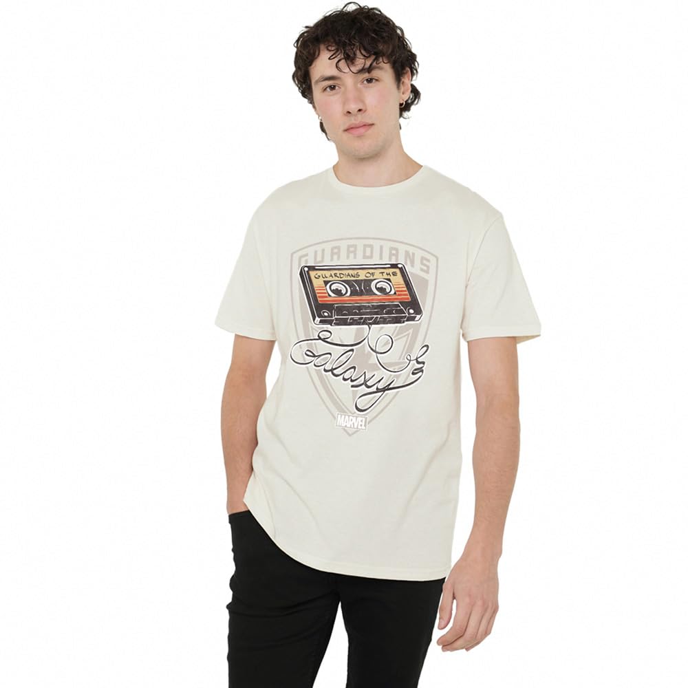 Cotton SoulMarvel Guardians of The Galaxy Mixtape Unisex T Shirt, Natural