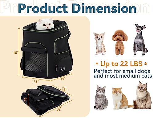 PETSFIT-Dog-Backpack-Carrier-with-Upgraded-Waist-Protection-Design-Cat-Backpacks-for-Carrying-CatsDogsPuppies-Up-to-22-Pounds-Designed-for-Hiking-Camping-TravelingBlack - Cucciolini Doodles   PETSFIT-Dog-Backpack-Carrier-with-Upgraded-Waist-Protection-Design-Cat-Backpacks-for-Carrying-CatsDogsPuppies-Up-to-22-Pounds-Designed-for-Hiking-Camping-TravelingBlack