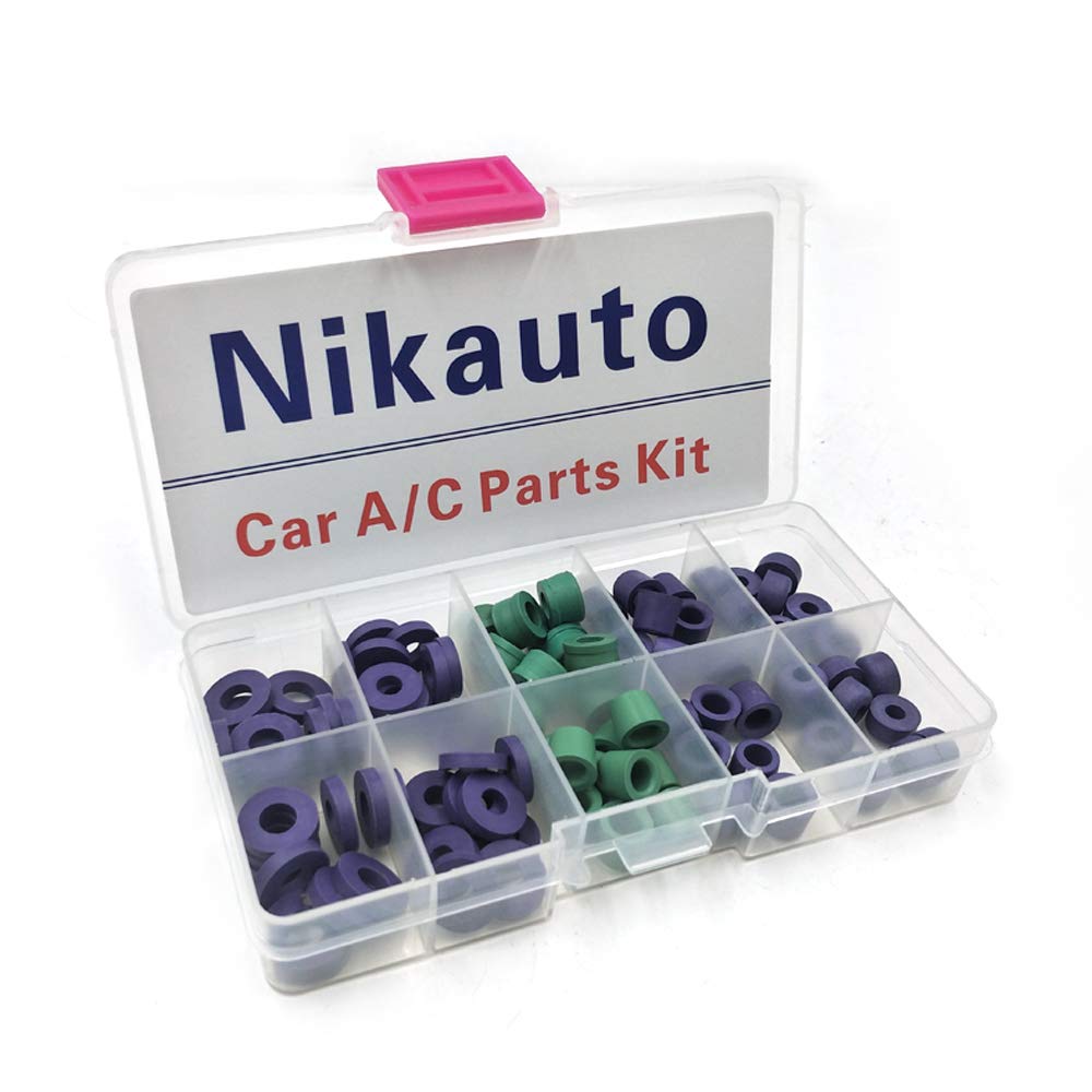 Review 94pcs/Set O-Ring Kit R134a Car Air Conditioning Refrigerant Table Pipe Rubber Ring Seals Gaskets Seals Box Tool Parts