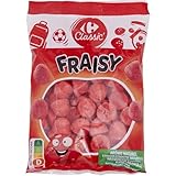 CARREFOUR CLASSIC' – Bonbons Fruités Fraisy, Saveur Intense et Texture Fondante (Paquet 300g) - Le Lot De 4