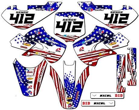 2000-2023 KX 65 Merica USA Senge Graphics Complete Kit Compatible with Kawasaki