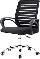 Cadeira de Escritório Home Office Ergonômica Stoel Basis Confortável Giratória com Ajuste de Altura em Tecido Mesh