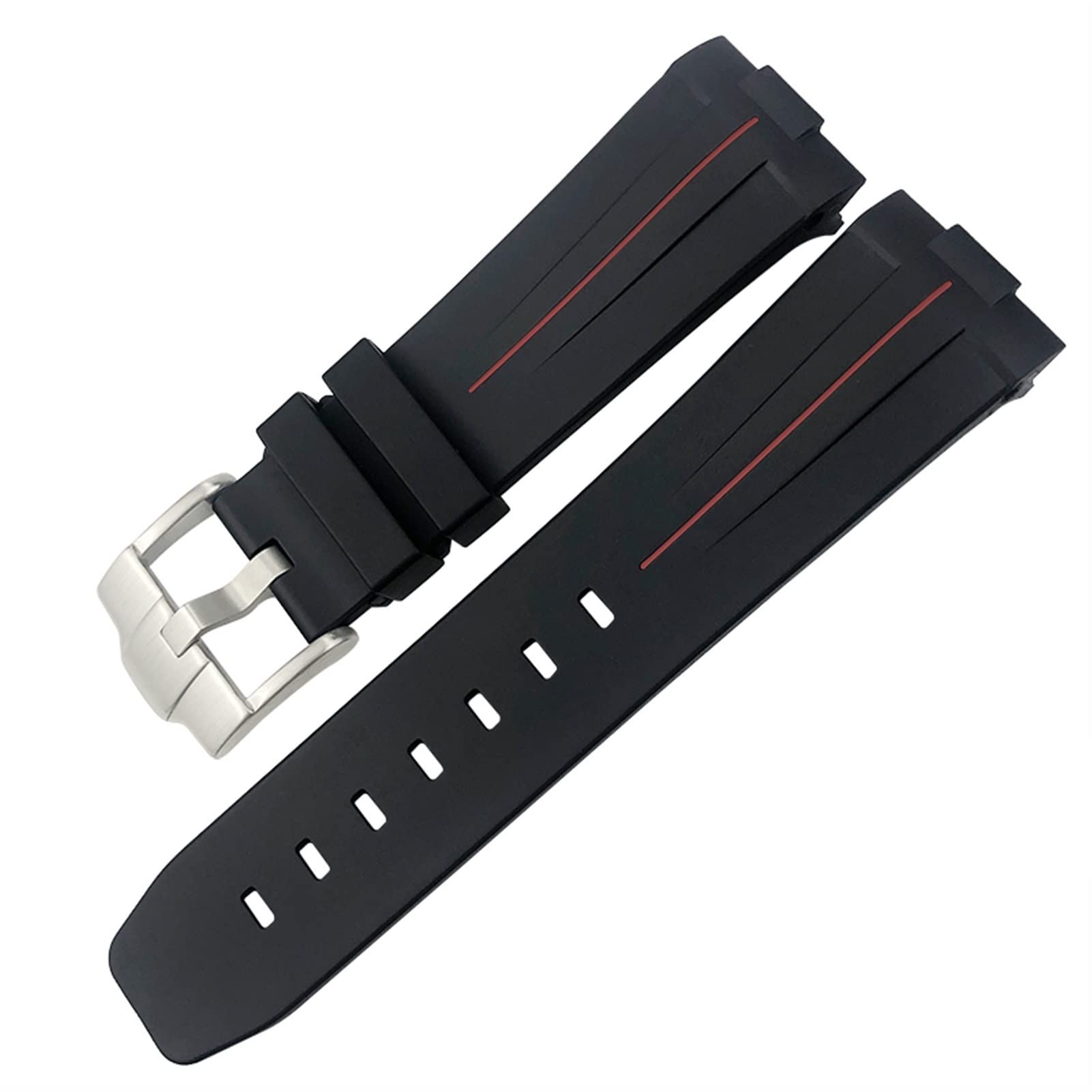 Gummi 23mm 22mm 24mm Uhrenarmband für Tudor Heritage Black Bay Bronze Pelagos Rot wasserdichte Sportarmbänder Uhrenarmbänder