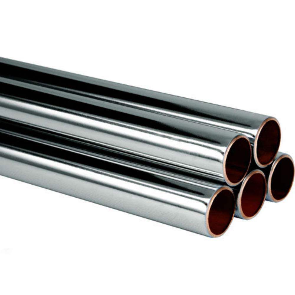 Plumbuniverse Copper 22Mm Chrome Plated Pipe/Tube - 1 Metre Length