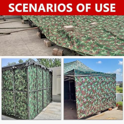 Lona impermeable de alta resistencia verde con ojales de metal para exterior 7
