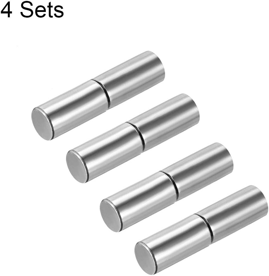 sourcing map Home Gate Door Window Part Male to Female Steel Hinge Pin 32mmx8mm 4 Sets, 32mm x 8mm,4 sets - Image 5
