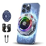 Handy Kühler, Magnetischer Handykühler mit 3. Gen Kühltechnologie, große Eisfläche, abnehmbare Abdeckung zur Reinigung, 8000 RPM Lüfter für iPhone/Android/iPad – Gaming, Streaming, Foto