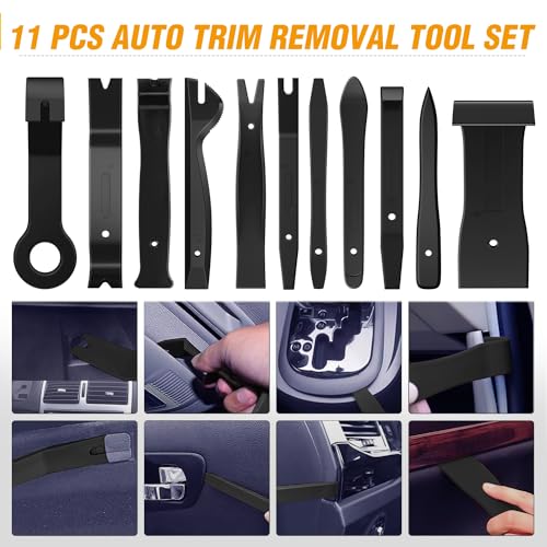 Image of GOOACC 238Pcs Trim Removal Tool Auto Push Pin Bumper Retainer Clip Set | Fastener Terminal Remover Tool Adhesive Cable Clips Kit Car Panel Radio Removal Auto Clip Pliers Black
