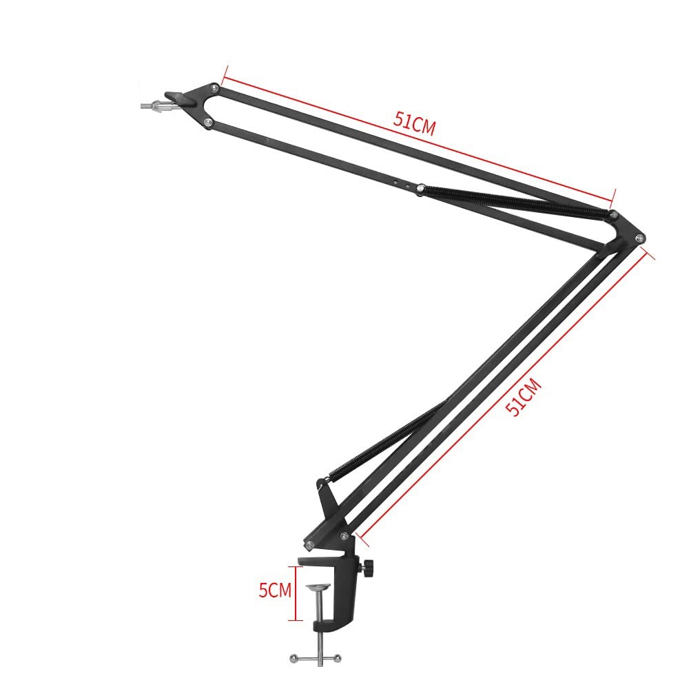 Accesorios Para Microscopios Soporte de mesa de auge ajustable de soporte universal en voladizo, apertura de instalación de M6 for videos digitales Soporte de brazo de cámara de microscopio Durabilida