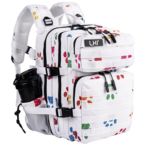 Image of LHI Tactical Military Backpack for Men and Women 25L /35L Army Assault Pack Bag Small Rucksack with Bottle Holder